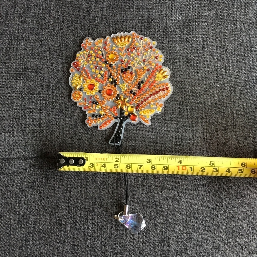 Diamond Art Fall Tree Bookmark, Colorful, Sparkly, Bling (ORANGE) - Picture 12 of 16